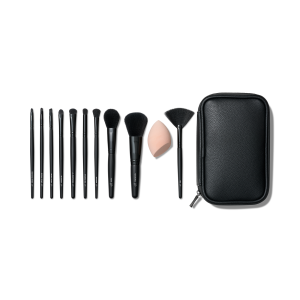 Full Face & Eye Makeup Brush Set with Travel Case